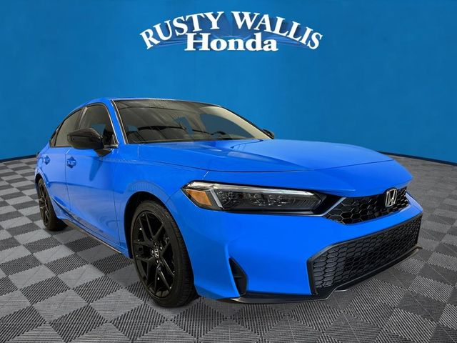 Boost Blue Pearl 2026 Honda Civic Hatchback Hatchback Front-Wheel Drive Continuously Variable Transmission