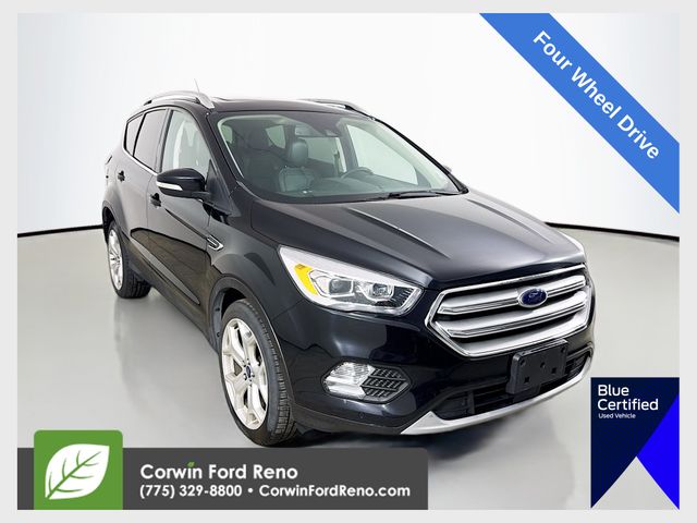 Agate Black Metallic 2019 Ford Escape Titanium AWD SUV / Crossover All-Wheel Drive 6-Speed Automatic