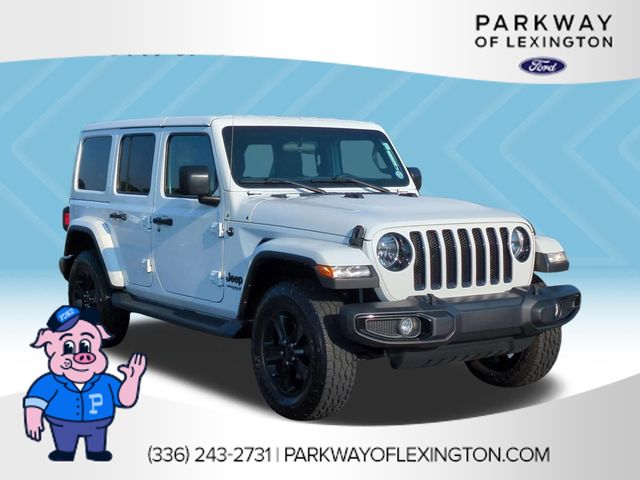Used 2021 White Jeep Unlimited Sahara Altitude image 7