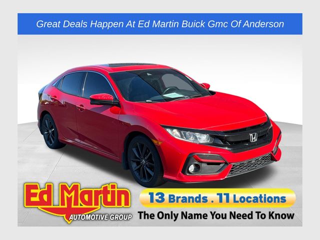 Red 2020 Honda Civic Hatchback EX FWD Hatchback Front-Wheel Drive Continuously Variable Transmission