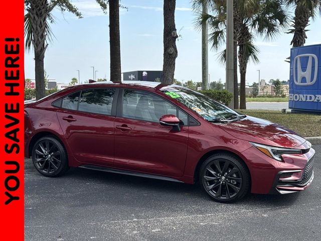 Pearl 2023 Toyota Corolla Sedan Front-Wheel Drive Continuously Variable Transmission