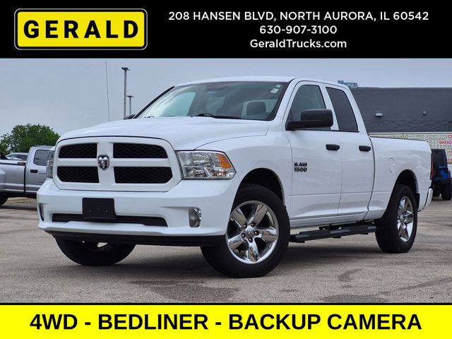 Bright White Clearcoat 2018 RAM 1500 Pickup Truck Four-Wheel Drive 8-Speed Automatic