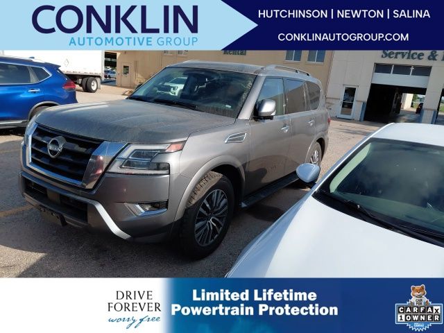 Gray (Gun Metallic) 2023 Nissan Armada SL 4WD SUV / Crossover Four-Wheel Drive 7-Speed Automatic