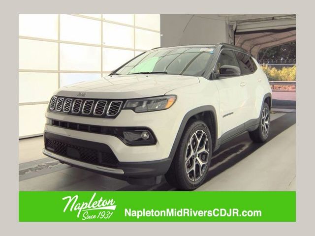 Bright White Clearcoat 2025 Jeep Compass SUV / Crossover Four-Wheel Drive 8-Speed Automatic