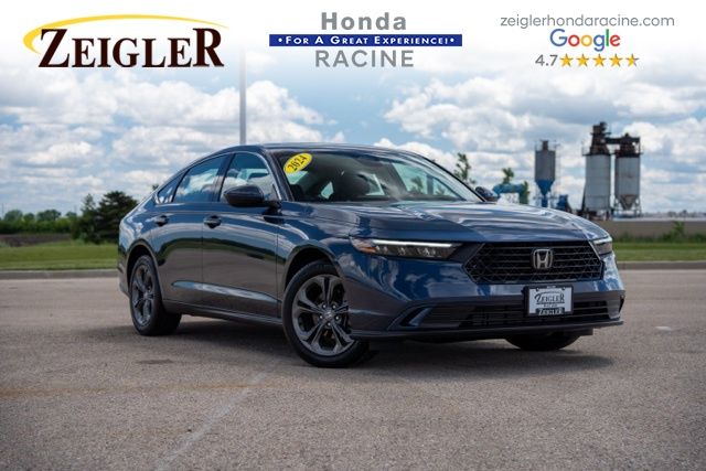 Canyon River Blue Metallic 2024 Honda Accord Sedan Front-Wheel Drive Continuously Variable Transmission
