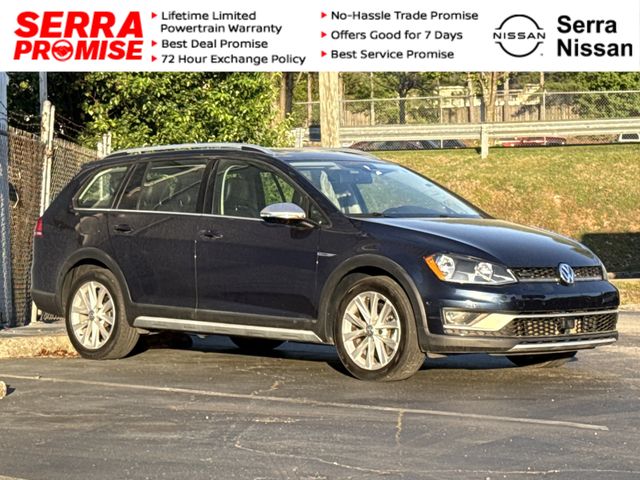 Blue 2017 Volkswagen Golf Alltrack SE 4Motion AWD Wagon All-Wheel Drive 6-Speed Dual Clutch
