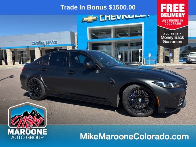 Black Sapphire Metallic 2025 BMW M3 Competition xDrive Sedan All-Wheel Drive 8-Speed Automatic