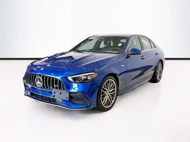 Starling Blue Metallic 2023 Mercedes-Benz C-Class Convertible All-Wheel Drive 9-Speed Automatic