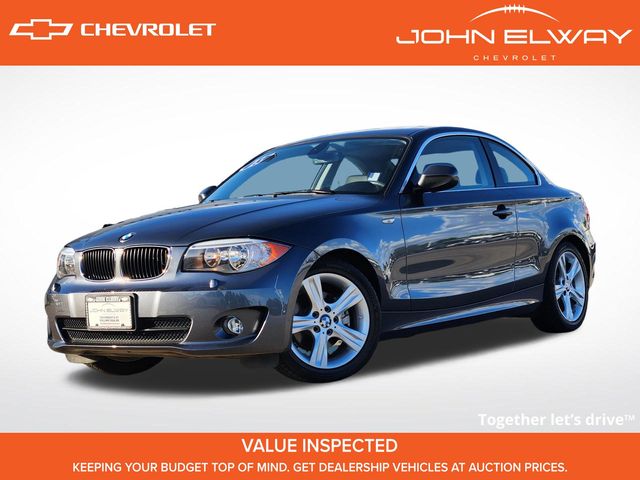 Gray (Mineral Grey Metallic) 2013 BMW 1 Series Coupe Rear-Wheel Drive 6-Speed Automatic