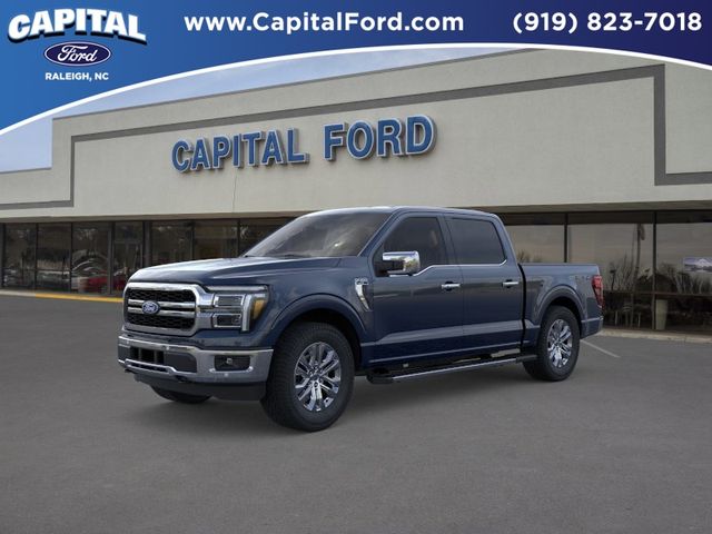 Blue 2026 Ford F-150 Lariat SuperCrew 4WD Pickup Truck Four-Wheel Drive Automatic