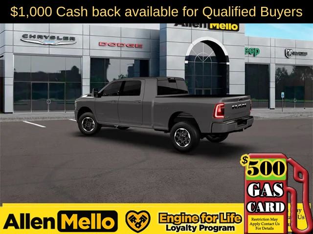 Gray (Granite Crystal Metallic Clearcoat) 2026 RAM 3500 Laramie Mega Cab 4WD Pickup Truck Four-Wheel Drive 8-Speed Automatic