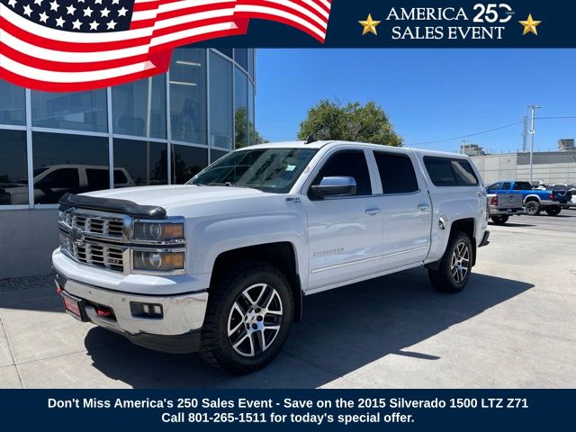 Summit White 2015 Chevrolet Silverado 1500 Pickup Truck Four-Wheel Drive 8-Speed Automatic Overdrive