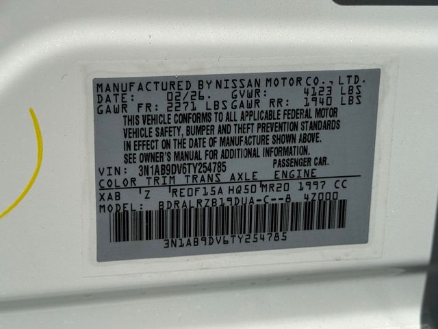 New 2026 Nissan Sentra Sedan