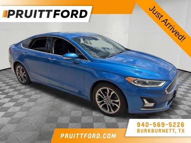 Velocity Blue Metallic 2020 Ford Fusion Hybrid Sedan Front-Wheel Drive Continuously Variable Transmission