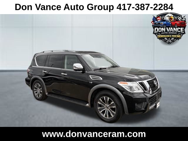Super Black 2020 Nissan Armada SL 4WD SUV / Crossover Four-Wheel Drive 7-Speed Automatic