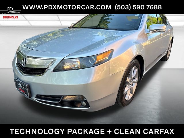 Gray 2012 Acura TL FWD with Technology Package Sedan Front-Wheel Drive 6-Speed Automatic