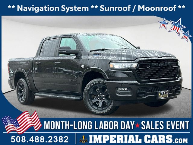 Diamond Black Crystal Pearlcoat 2026 RAM 1500 Pickup Truck Four-Wheel Drive 8-Speed Automatic