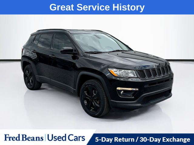 Diamond Black Crystal Pearlcoat 2018 Jeep Compass SUV / Crossover Four-Wheel Drive 9-Speed Automatic