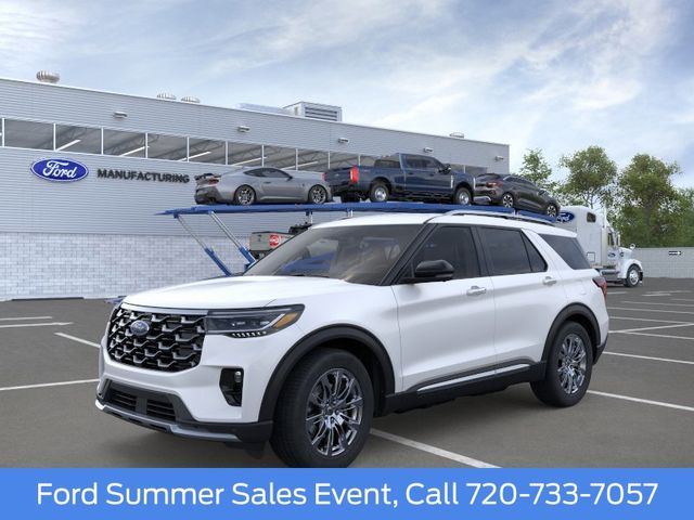 Star White Metallic Tri-Coat 2026 Ford Explorer SUV / Crossover All-Wheel Drive Automatic