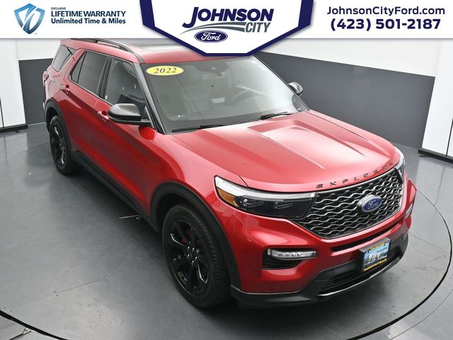 Red Metallic 2022 Ford Explorer ST AWD SUV / Crossover All-Wheel Drive Automatic