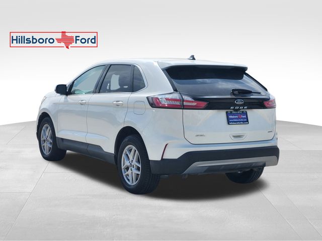 2022 Star White Metallic Tri-Coat Ford Edge SEL AWD SUV