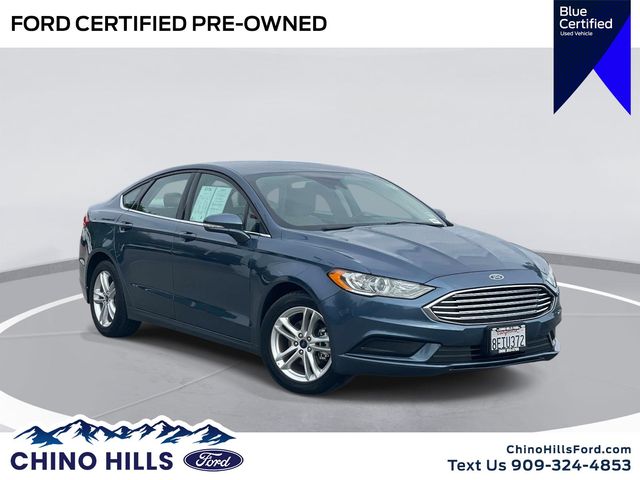 Blue Metallic 2018 Ford Fusion SE Sedan Front-Wheel Drive 6-Speed Automatic