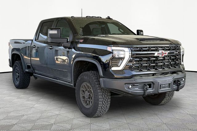 Black 2025 Chevrolet Silverado 2500HD ZR2 Crew Cab 4WD Pickup Truck Four-Wheel Drive Automatic