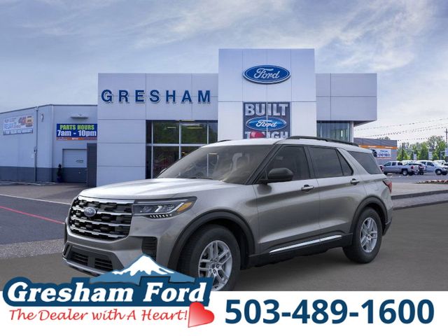 Carbonized Gray Metallic 2025 Ford Explorer Active AWD SUV / Crossover All-Wheel Drive Automatic
