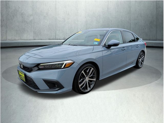 Gray 2022 Honda Civic Sedan Front-Wheel Drive Continuously Variable Transmission