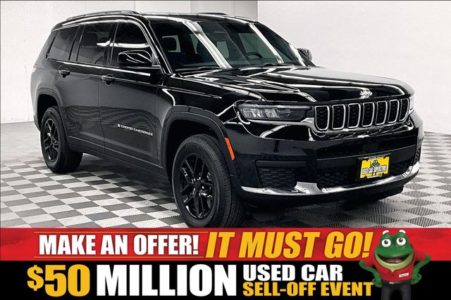 Diamond Black Crystal Pearlcoat 2024 Jeep Grand Cherokee L SUV / Crossover Four-Wheel Drive 8-Speed Automatic