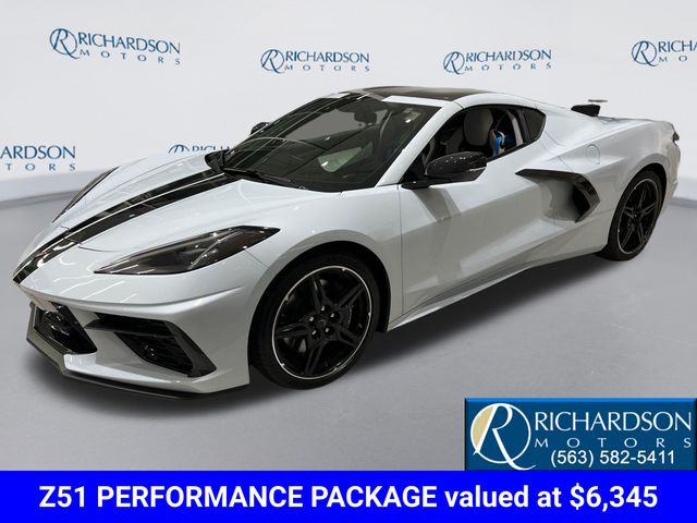 Ceramic Matrix Gray Metallic 2023 Chevrolet Corvette Stingray 3LT Coupe RWD Coupe Rear-Wheel Drive 8-Speed Dual Clutch