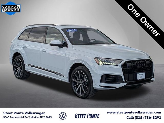 Glacier White Metallic 2024 Audi Q7 SUV / Crossover All-Wheel Drive 8-Speed Automatic