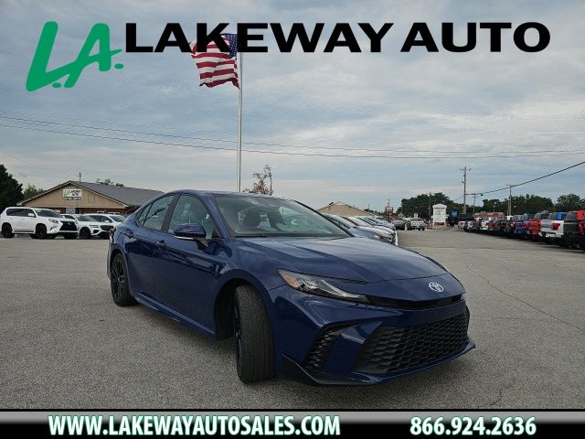 Blue 2025 Toyota Camry Sedan Front-Wheel Drive Continuously Variable Transmission