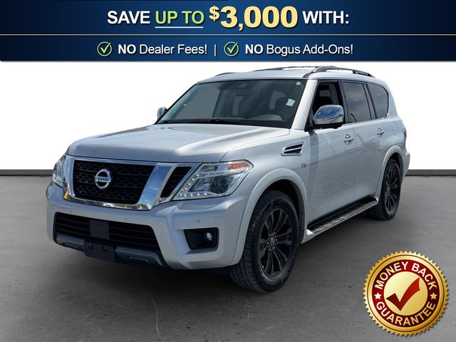 Brilliant Silver Metallic 2019 Nissan Armada Platinum 4WD SUV / Crossover Four-Wheel Drive 7-Speed Automatic