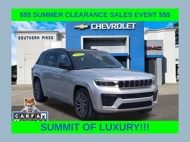 Silver Zynith 2026 Jeep Grand Cherokee SUV / Crossover Four-Wheel Drive 8-Speed Automatic