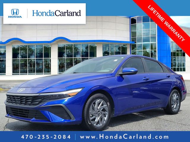 Intense Blue 2024 Hyundai Elantra Sedan Front-Wheel Drive Continuously Variable Transmission