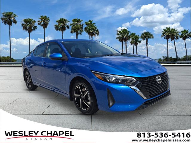 Electric Blue Metallic 2025 Nissan Sentra SV FWD Sedan Front-Wheel Drive Continuously Variable Transmission