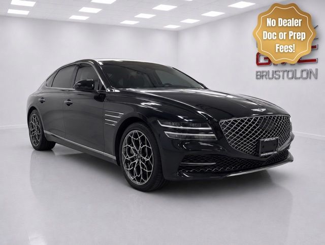 Vik Black 2021 Genesis G80 Sedan All-Wheel Drive 8-Speed Automatic
