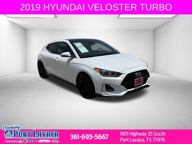 Chalk White 2019 Hyundai Veloster Coupe Front-Wheel Drive Automatic