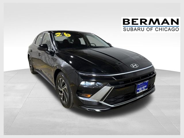 Abyss Black 2026 Hyundai Sonata Hybrid Sedan Front-Wheel Drive 6-Speed Automatic