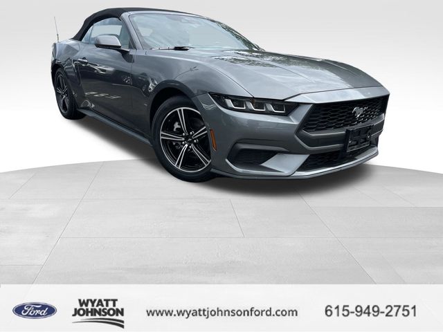 Gray Metallic 2024 Ford Mustang Convertible Rear-Wheel Drive Automatic