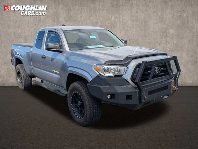 Silver Sky Metallic 2021 Toyota Tacoma Pickup Truck Four-Wheel Drive 6-Speed Automatic