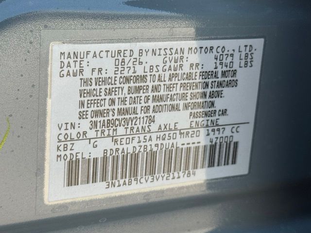 New 2027 Nissan Sentra Sedan