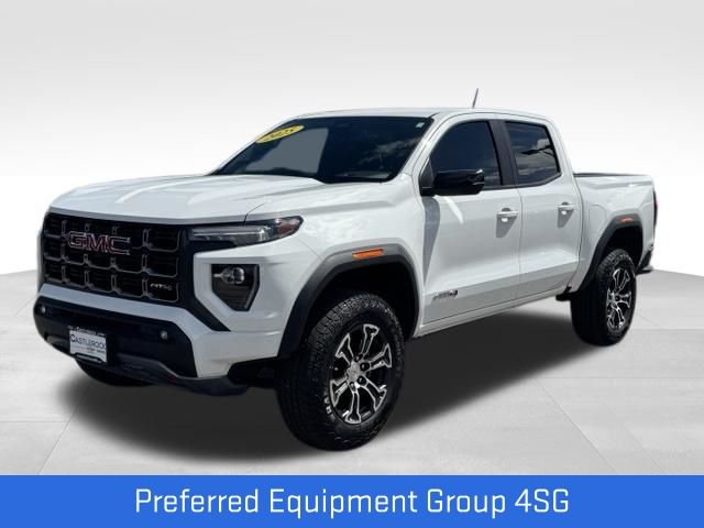 White 2025 GMC Canyon Pickup Truck Four-Wheel Drive 8-Speed Automatic
