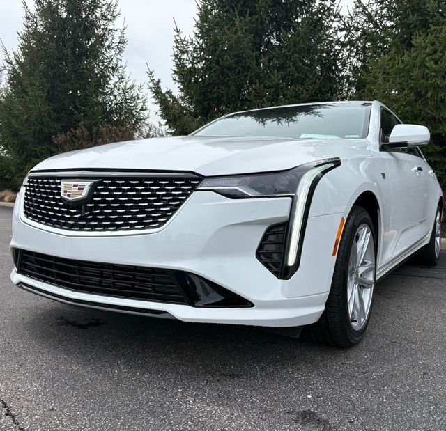 Summit White 2023 Cadillac CT4 Luxury AWD Sedan All-Wheel Drive 8-Speed Automatic