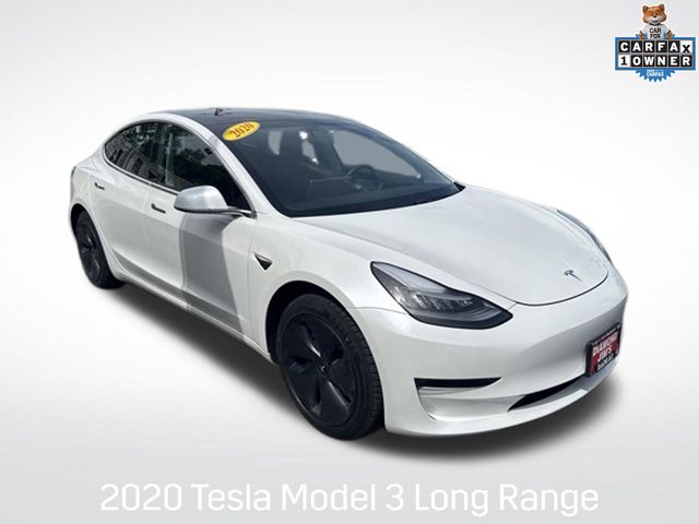 White 2020 Tesla Model 3 Sedan All-Wheel Drive 1-Speed Automatic
