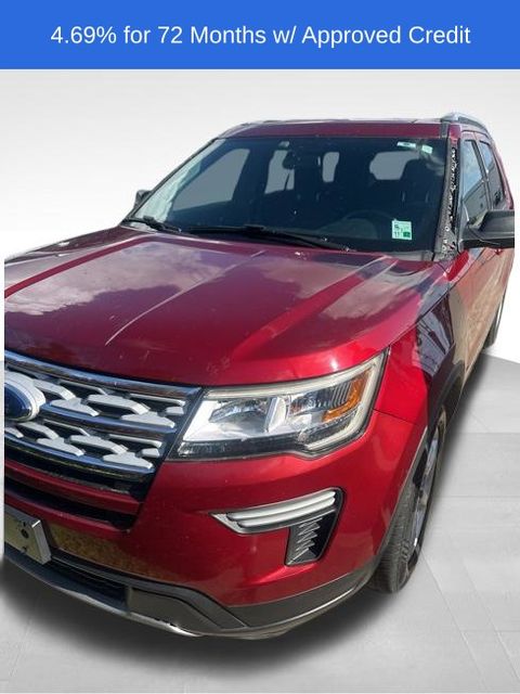 Ruby Red Metallic 2019 Ford Explorer XLT SUV / Crossover Front-Wheel Drive 6-Speed Automatic