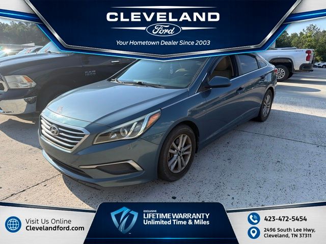 Nouveau Blue 2016 Hyundai Sonata Sedan Front-Wheel Drive 6-Speed Automatic