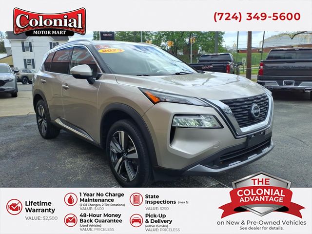 Champagne Silver Metallic 2023 Nissan Rogue SL AWD SUV / Crossover All-Wheel Drive Continuously Variable Transmission