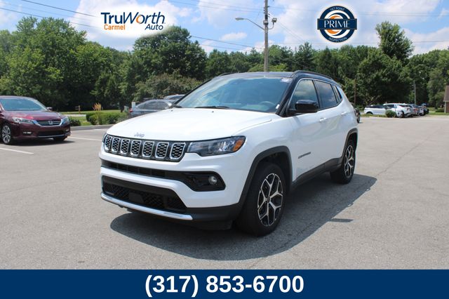 Bright White Clearcoat 2025 Jeep Compass SUV / Crossover Four-Wheel Drive 8-Speed Automatic